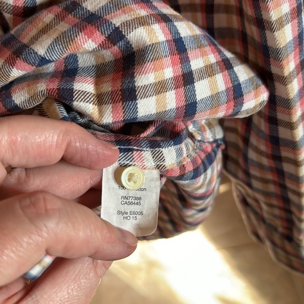 Madewell Flannel Button-Up Plaid Shirt Size Medium - Picture 7 of 9